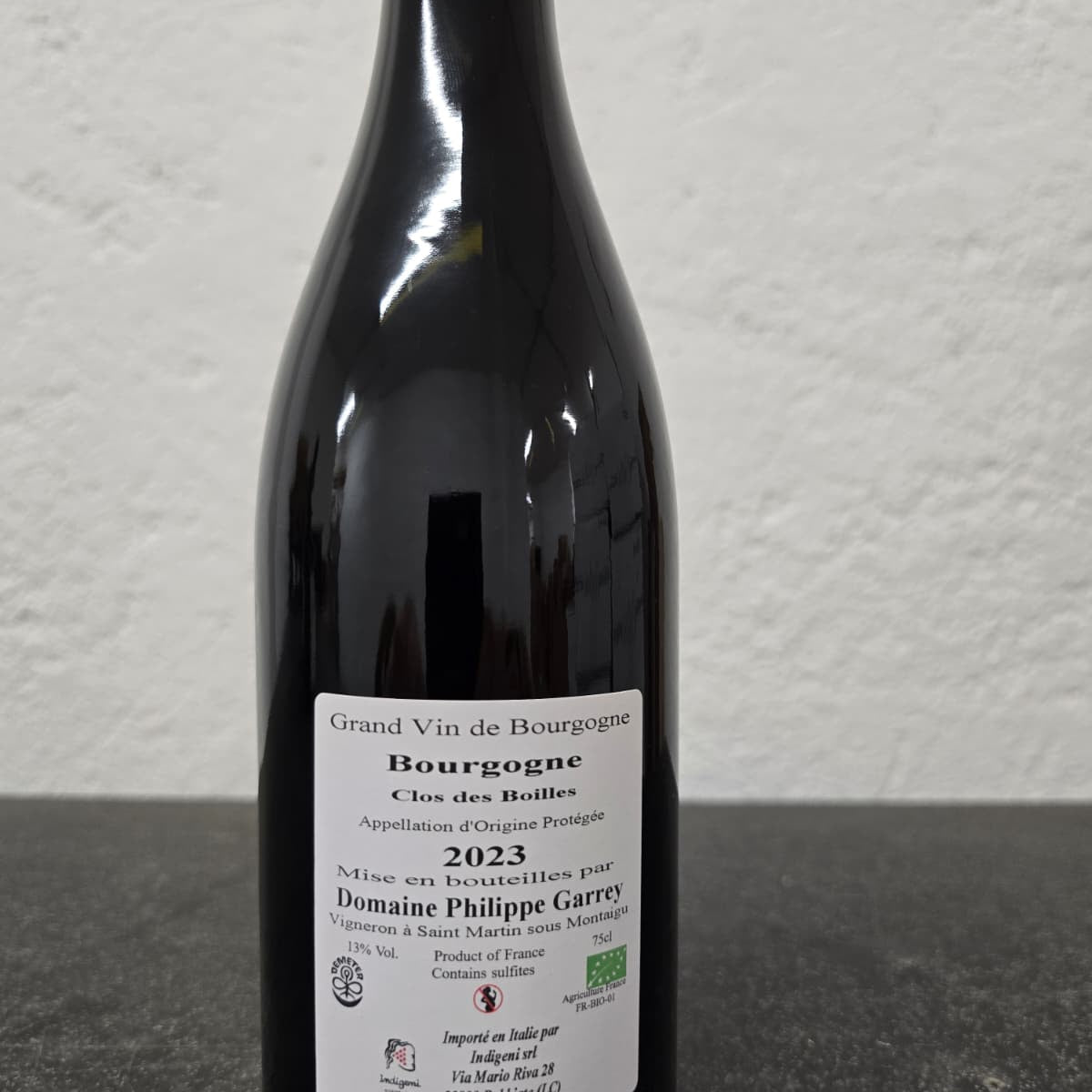 Bourgogne Rouge "Clos de Boilles"